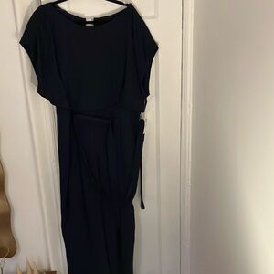 ELIZA J Cap Sleeve Wide Leg Jumpsuit - Navy color Size 16W (NWT)